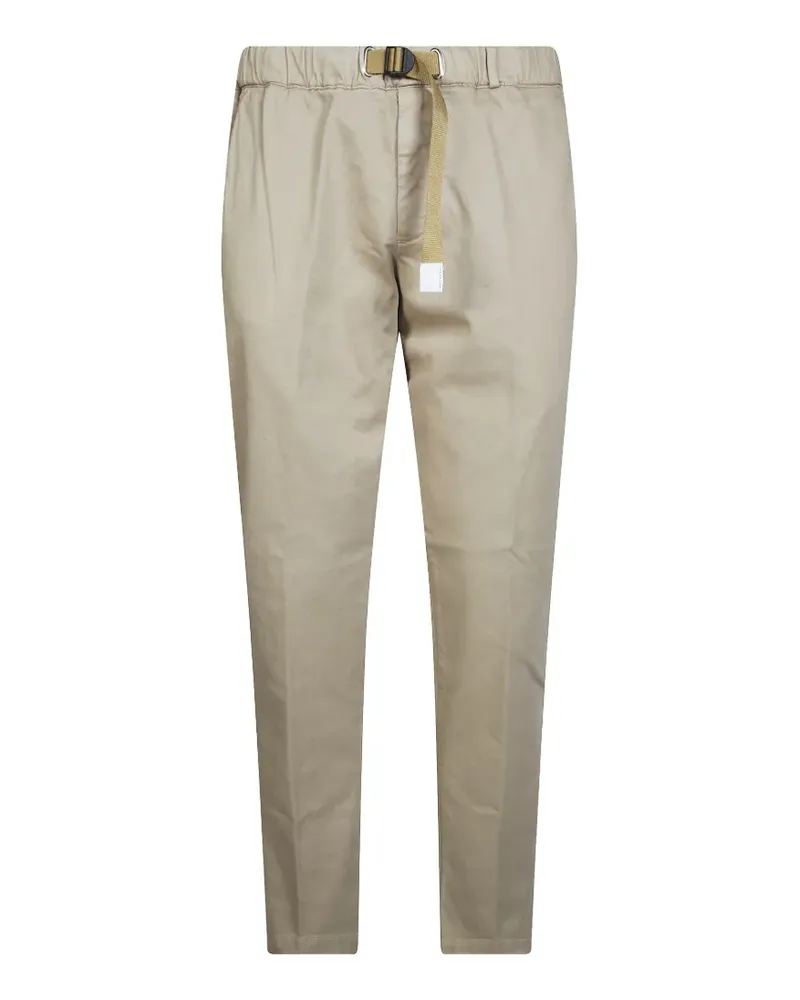 PLAN C Gabardine-Hose mit Gürtel - Nude Nude