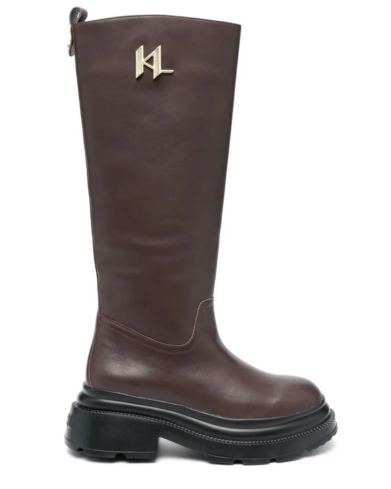 Karl Lagerfeld Danton Riding Stiefel - Braun Braun