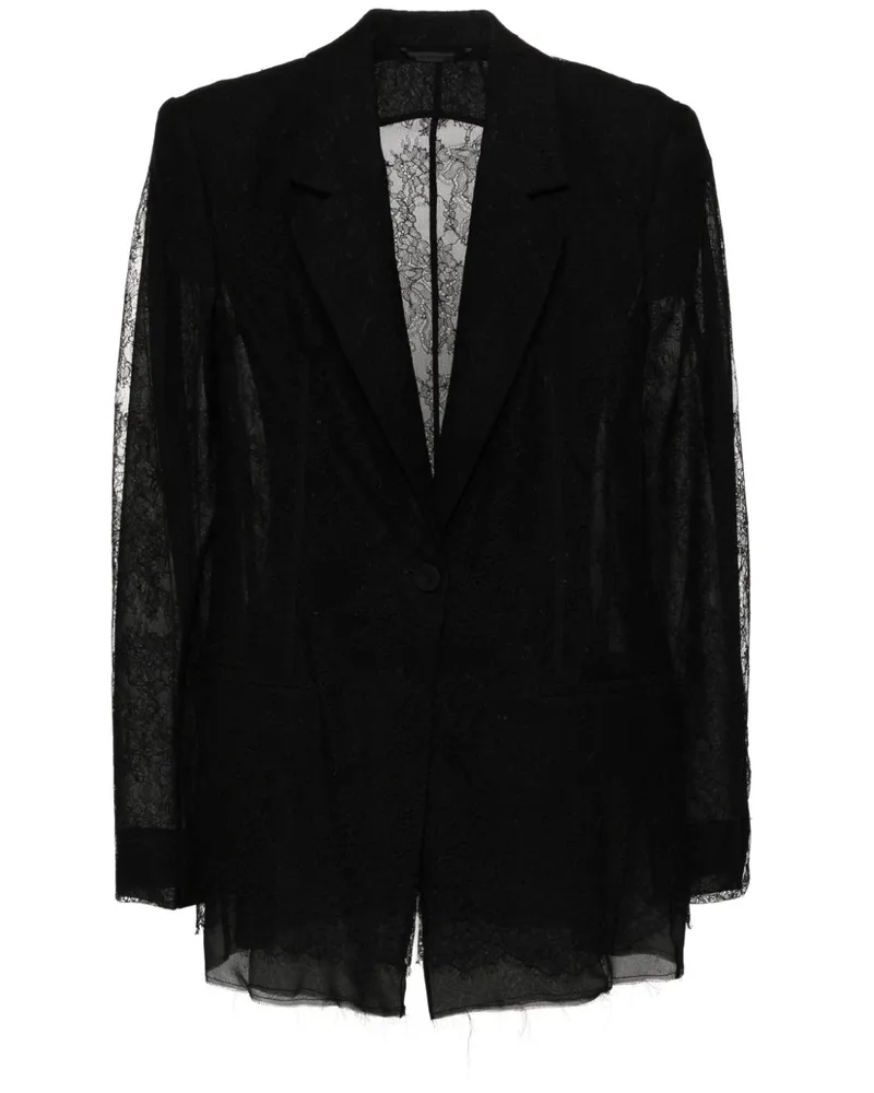 Givenchy Einreihiger Blazer Schwarz