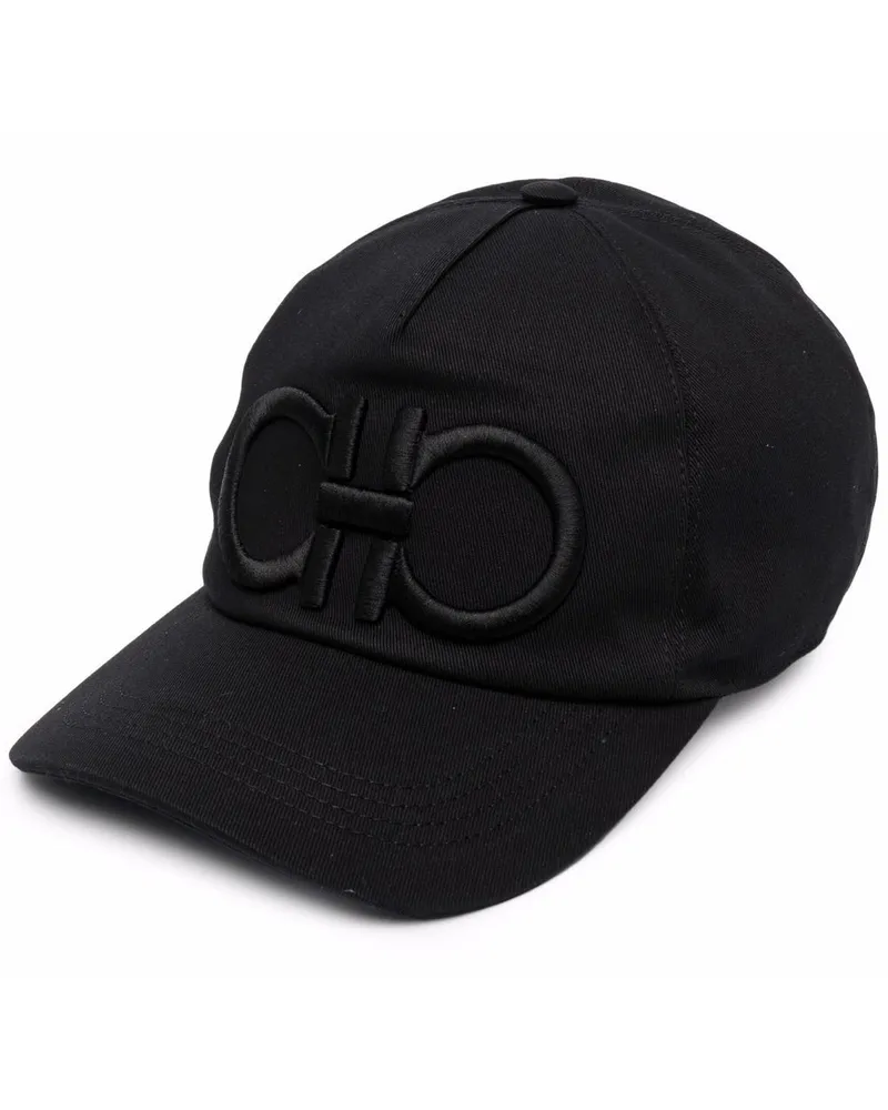 Ferragamo Gancini Baseballkappe Schwarz