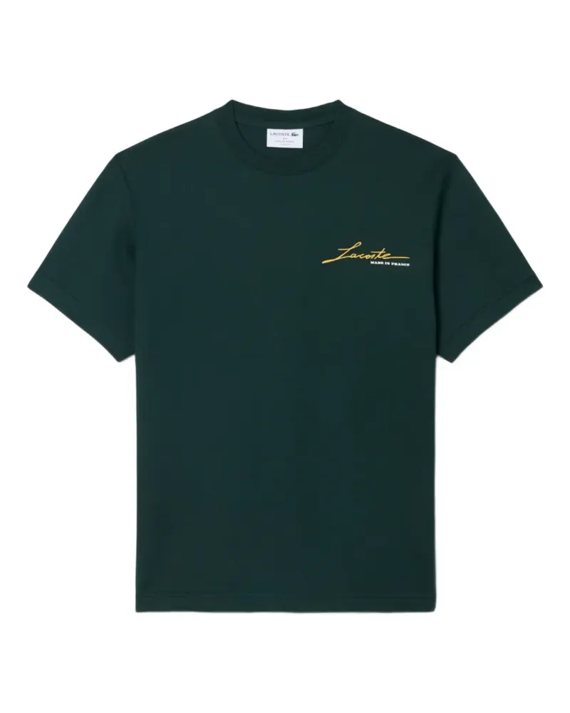 Lacoste French Made Signature embroidery T-shirt - Grün Grün