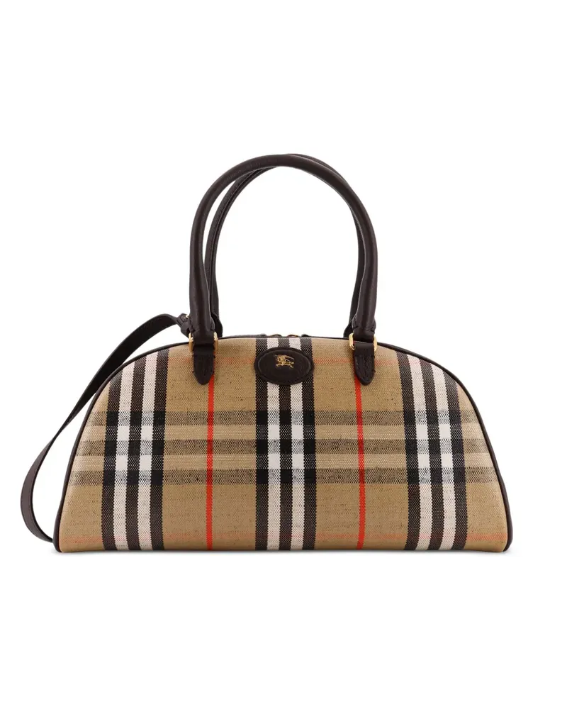 Burberry check-pattern shoulder bag - Nude Nude