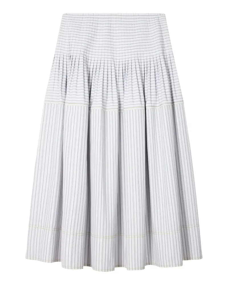 Paul Smith striped midi skirt - Weiß Weiß