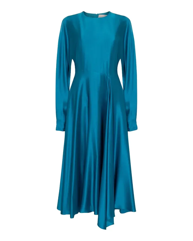 Roksanda Ilincic Yelin asymmetric-hem midi dress - Blau Blau