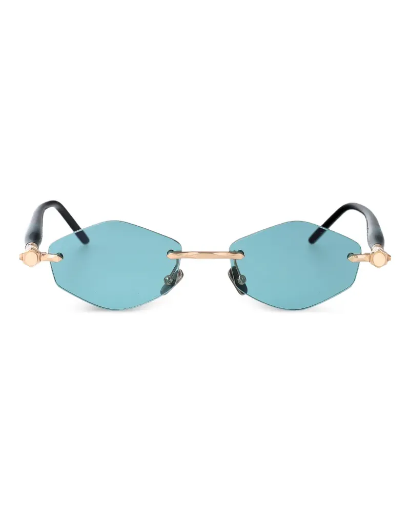 KUBORAUM Maske P60 geometric-frame sunglasses - Blau Blau