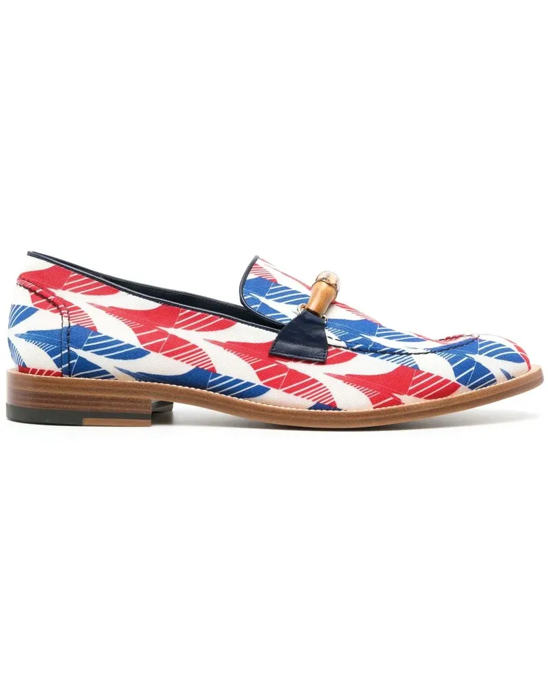 Casablanca Paris Envelope Loafer mit abstraktem Print - Rot Rot