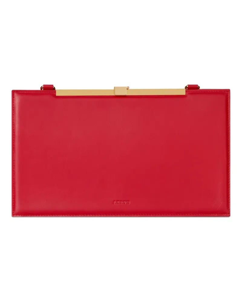 AERON Schultertasche aus Leder - Rot Rot