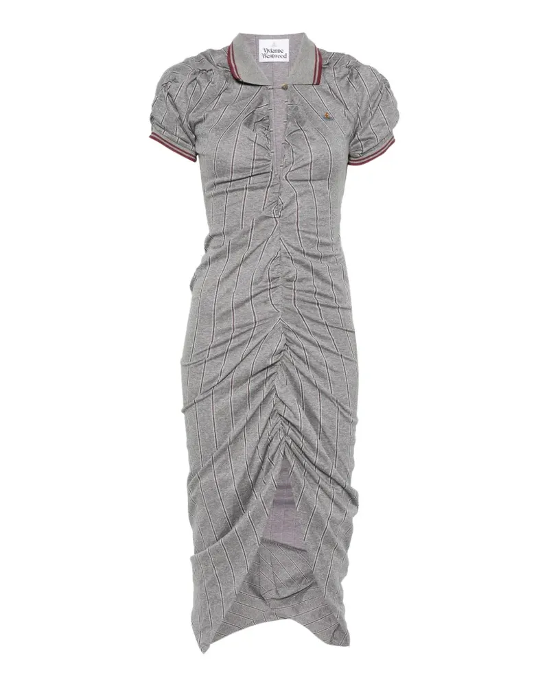Vivienne Westwood Asymmetrisches Pulling Midikleid - Grau Grau