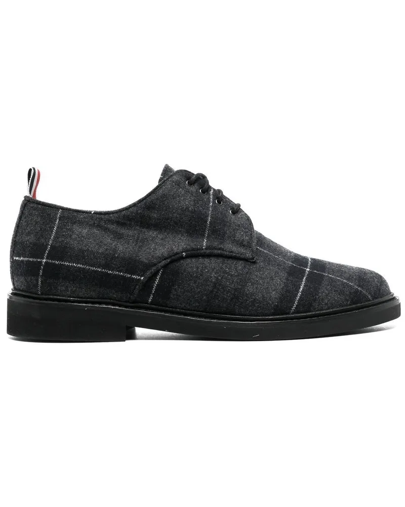 Thom Browne Derby-Schuhe mit Schottenkaro Grau