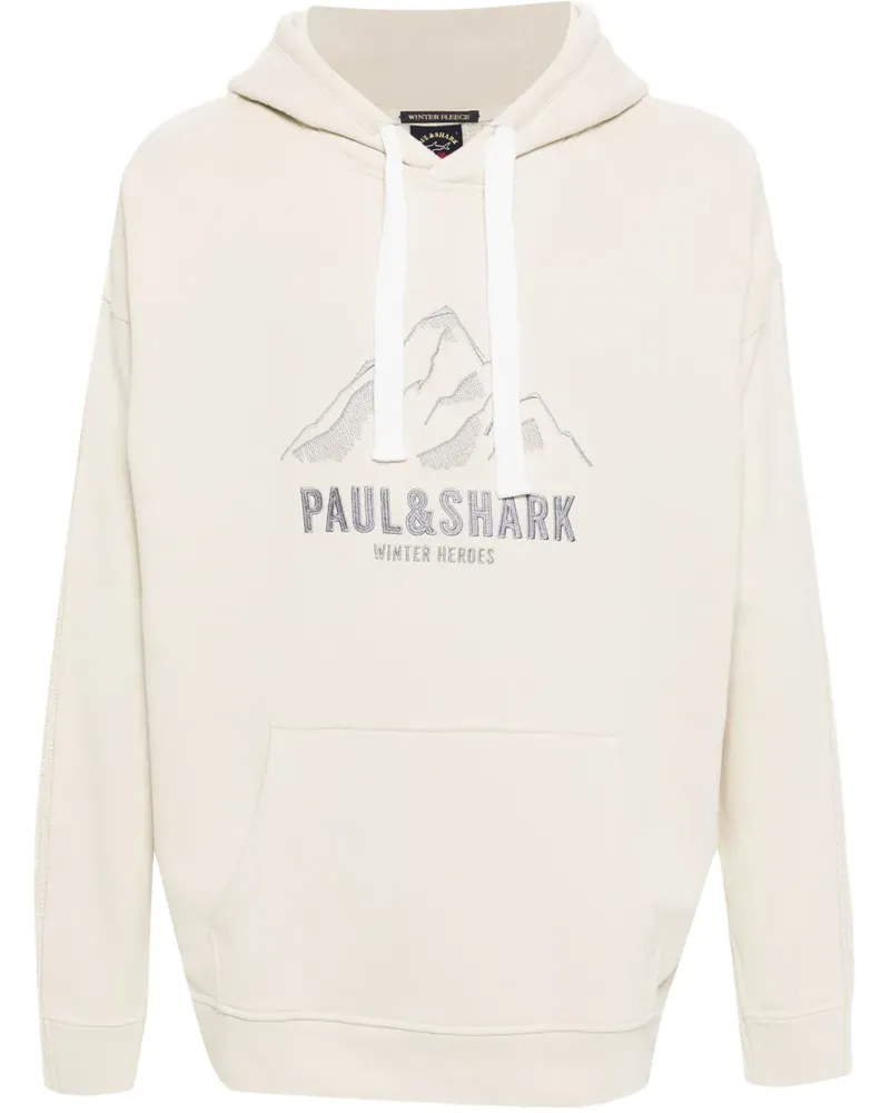 Paul & Shark Hoodie mit Logo-Stickerei - Nude Nude