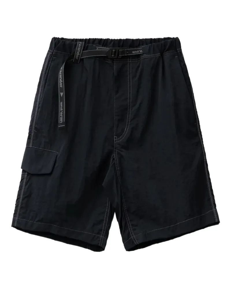 and wander NY Taffeta Hiker shorts - Schwarz Schwarz