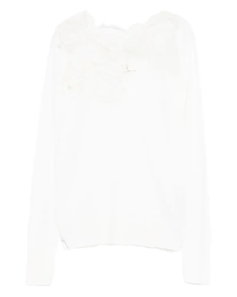 Ermanno Scervino Langärmliges Oberteil - Weiß Weiß