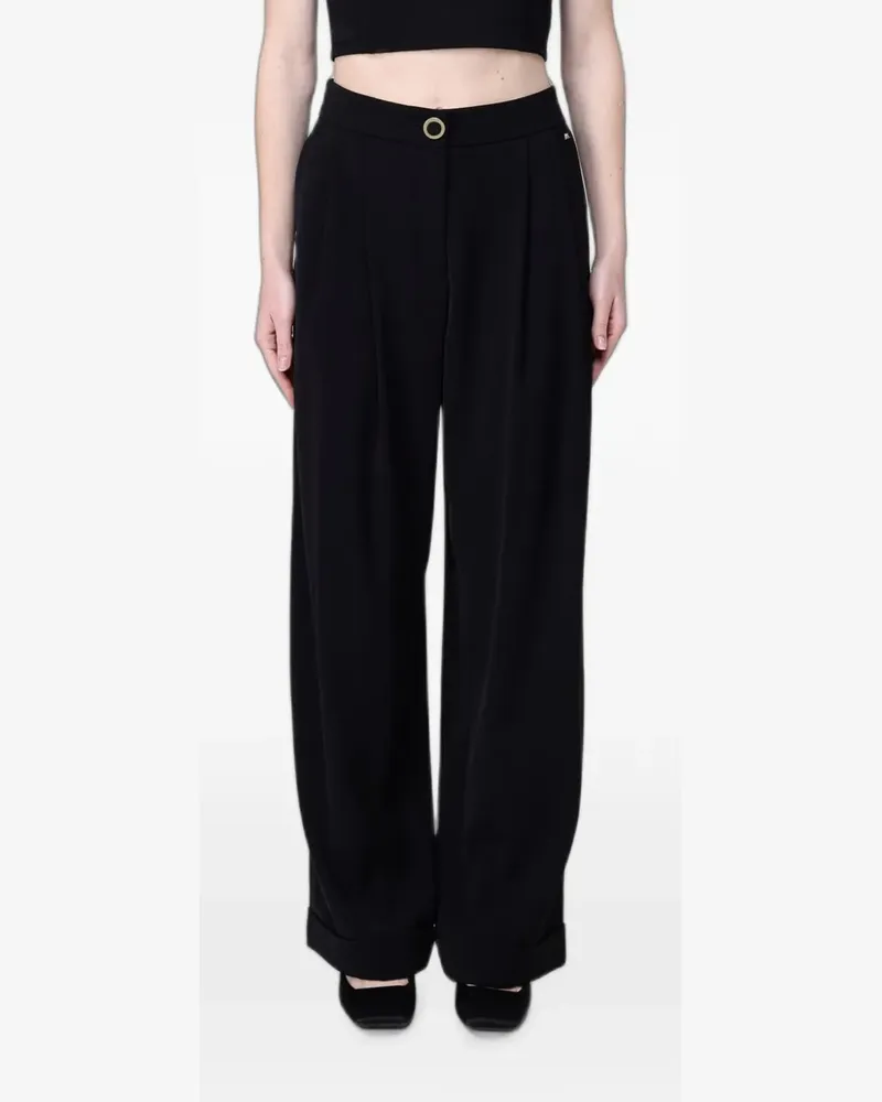 Armani Exchange Plissierte Hose - Schwarz Schwarz