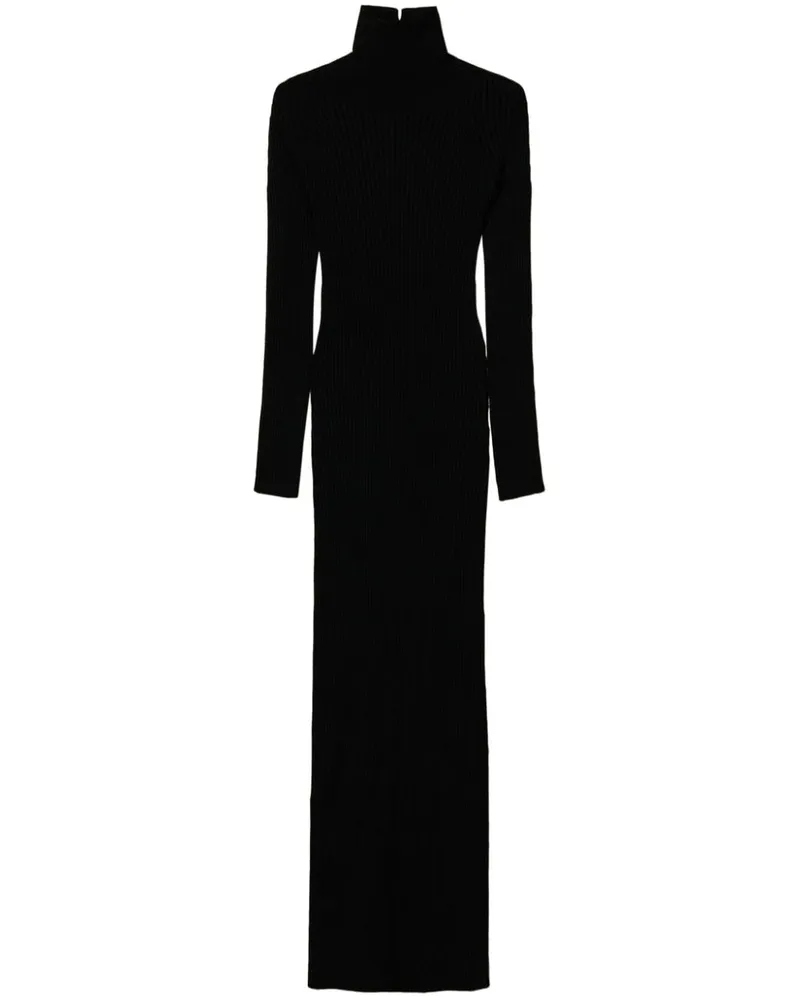 Twin-Set Strickkleid mit Cut-Out - Schwarz Schwarz
