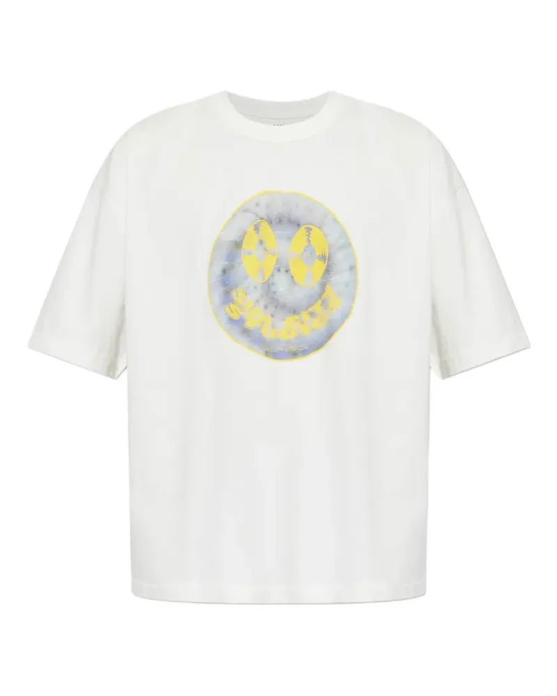 AllSaints Spun Out Boxy T-Shirt mit grafischem Print - Weiß Weiß