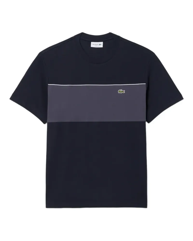 Lacoste T-Shirt in Colour-Block-Optik - Schwarz Schwarz