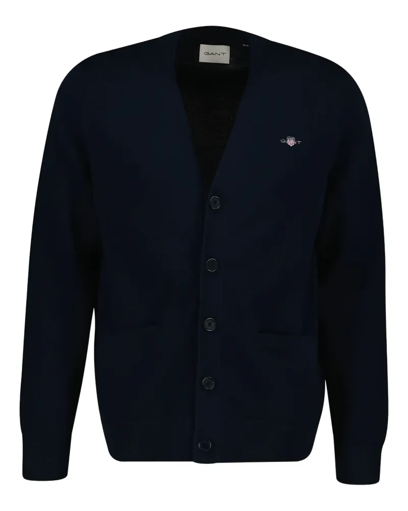 Gant Geknöpfter Cardigan - Blau Blau