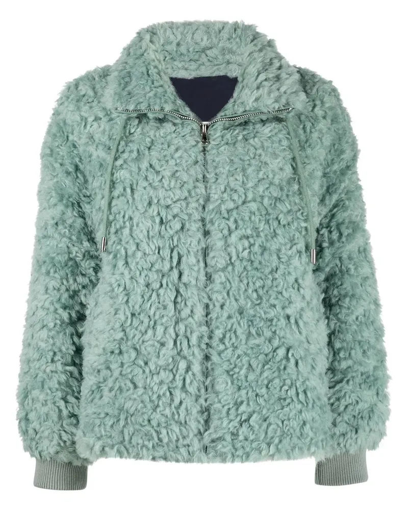 Yves Salomon Jacke mit Kordelzug - Grün Grün
