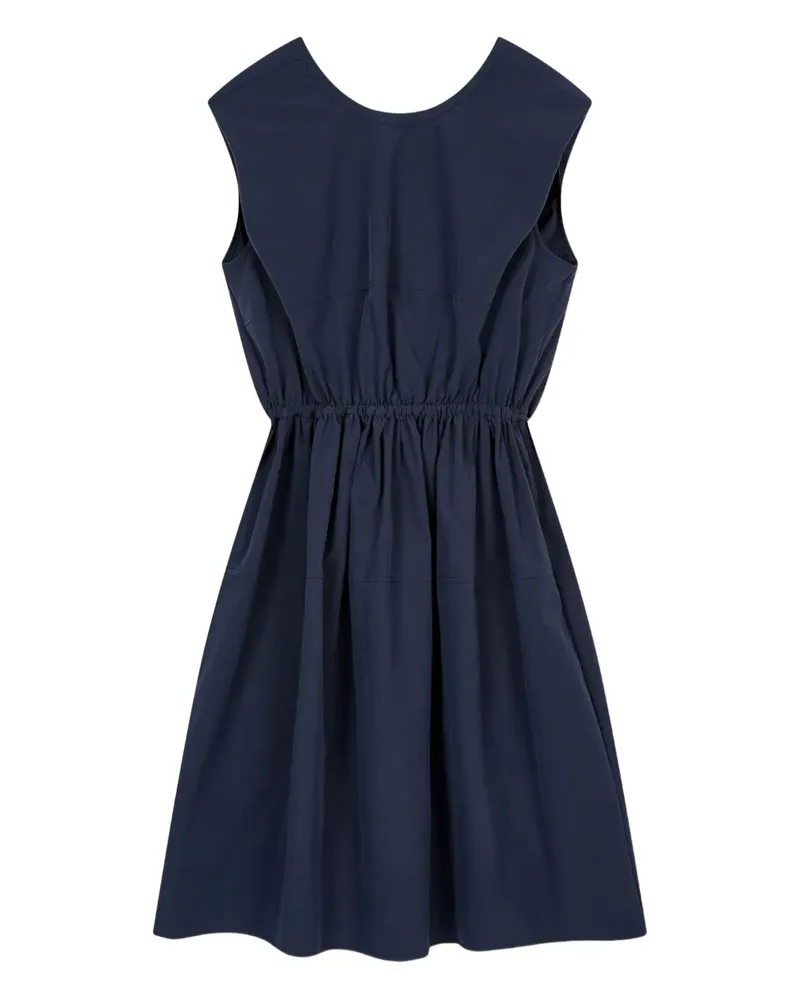 STUDIO TOMBOY Gerafftes Kleid mit Knoten - Blau Blau