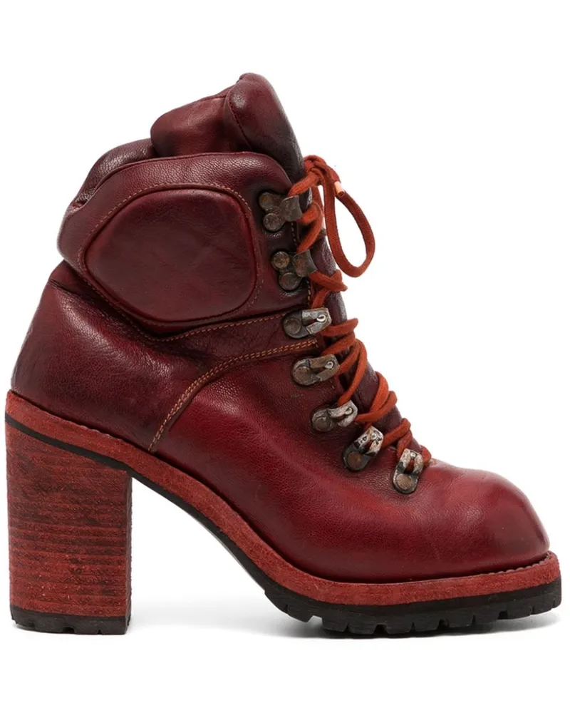 GUIDI R19AV Schnürstiefel 100mm Rot