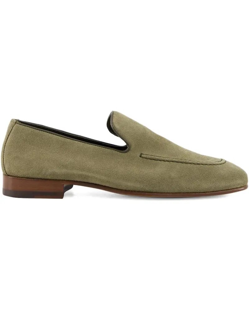 Manolo Blahnik Loafer aus Wildleder - Grün Grün