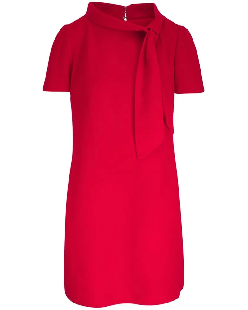 Carolina Herrera New York Kleid mit Schleifenkragen Rot