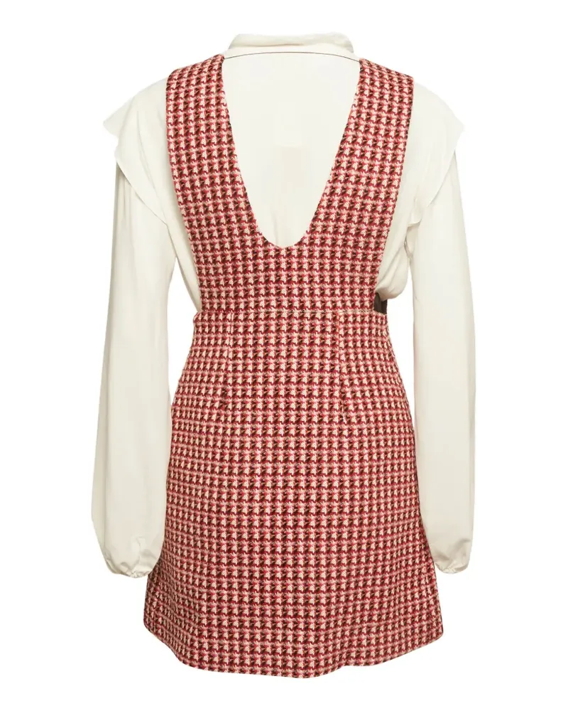 Maje Russi Trompe-l'œil mini dress set - Rot Rot