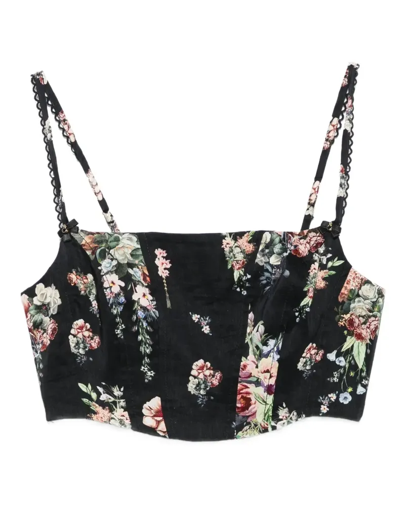 Camilla Noble Endeavours corset top - Schwarz Schwarz