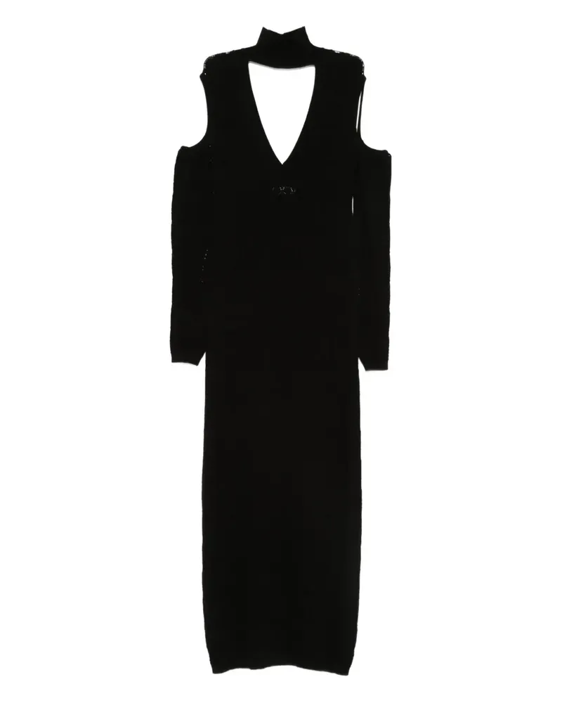 AKEP knitted midi dress - Schwarz Schwarz