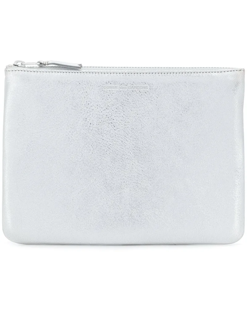 Comme des Garçons Portemonnaie mit Logo-Prägung - Metallic Metallic