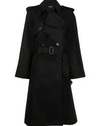 GOEN.J Trenchcoat mit Einsatz Schwarz