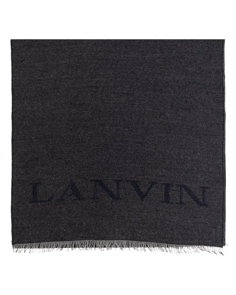 Lanvin Schal mit Logo-Print - Schwarz Schwarz