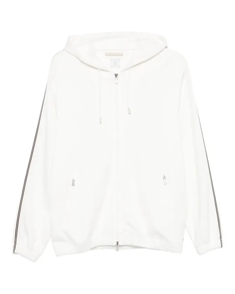 Eleventy Hoodie mit Streifen - Nude Nude