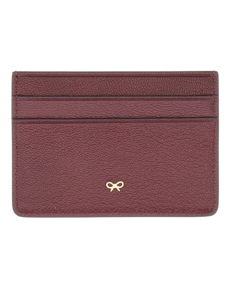 Anya Hindmarch Peeping Eyes bow card holder - Violett Violett