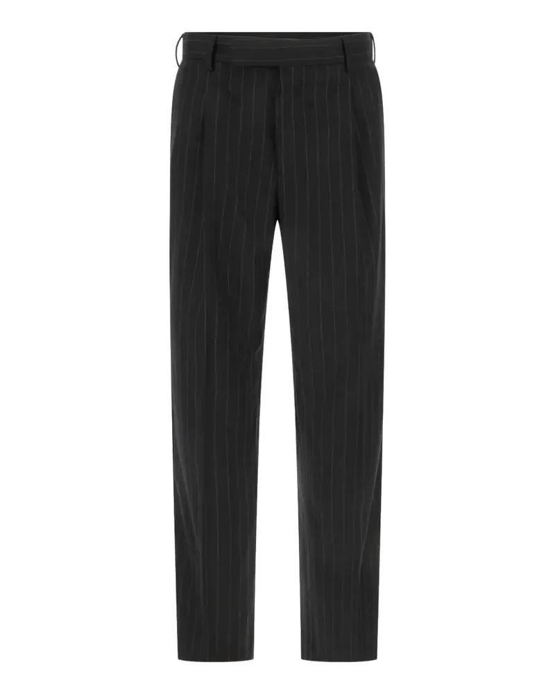 PT TORINO pinstripe pleated trousers - Schwarz Schwarz