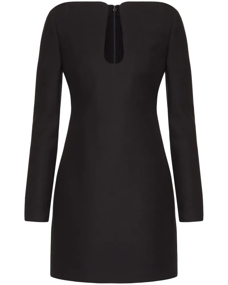 Valentino Garavani Crepe Couture Minikleid mit U-Ausschnitt - Schwarz Schwarz