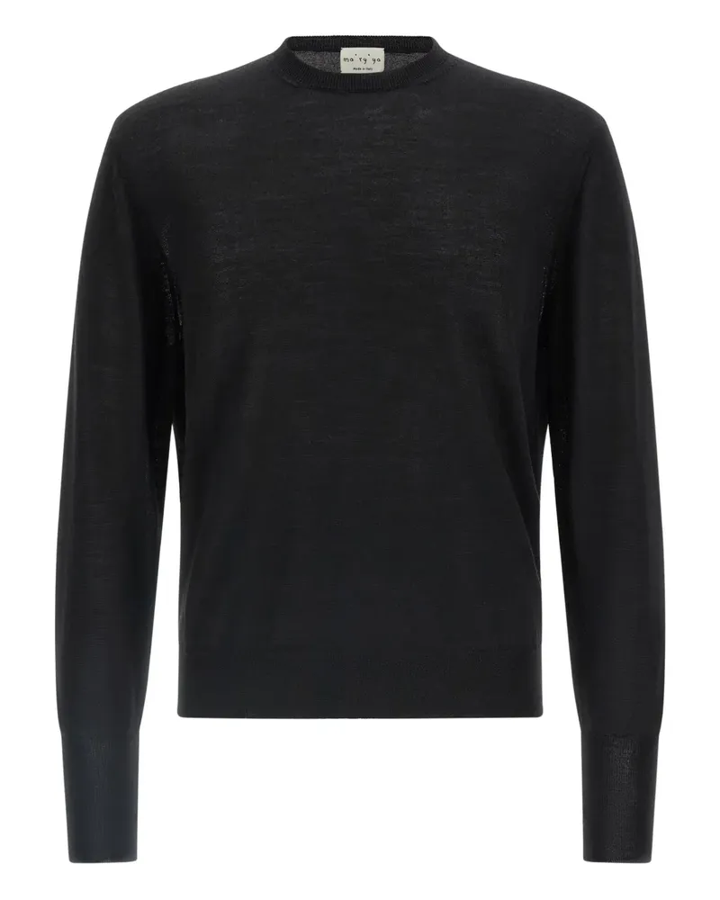 MA'RY'YA long-sleeve crew-neck sweater - Schwarz Schwarz