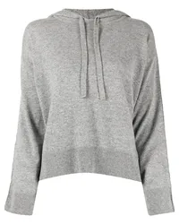 N.Peal Hoodie mit Kordelzug Grau