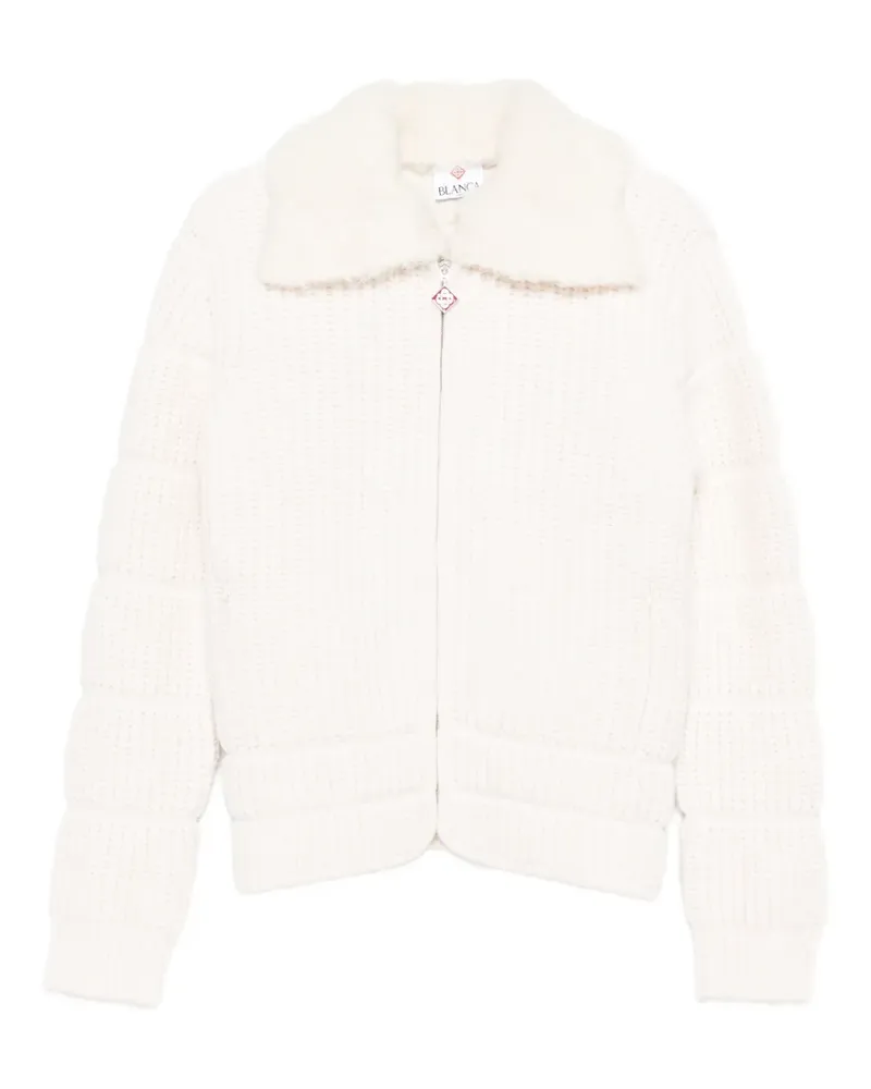 Casablanca Paris ribbed padded jacket - Weiß Weiß
