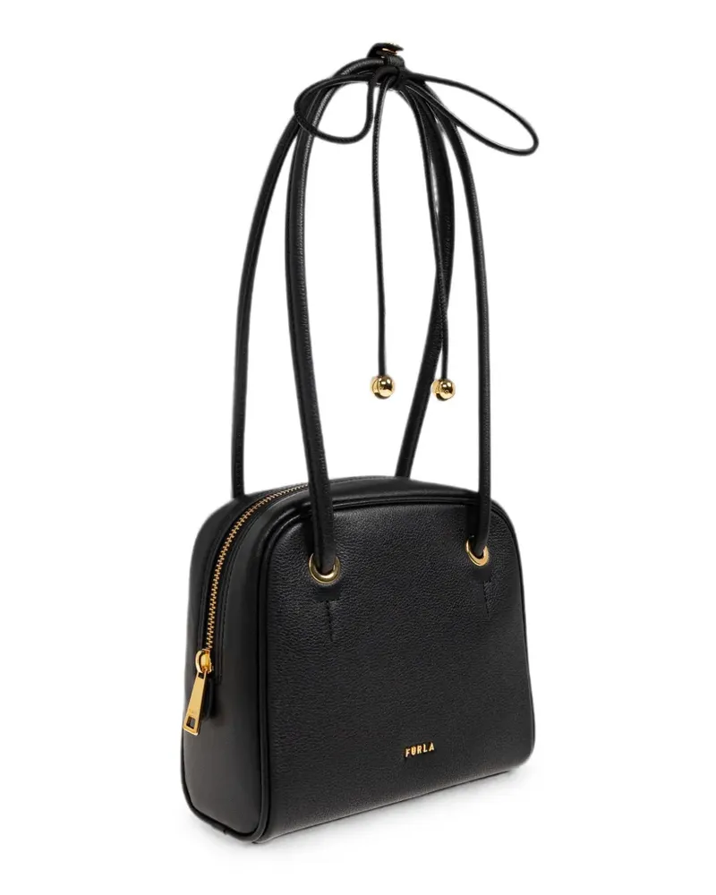 Furla Poppy leather shoulder bag - Schwarz Schwarz
