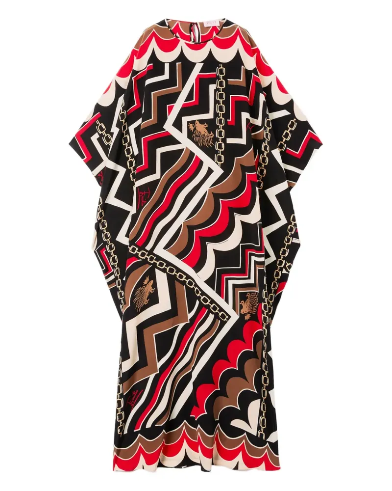 Emilio Pucci Istrice-print maxi dress - Schwarz Schwarz