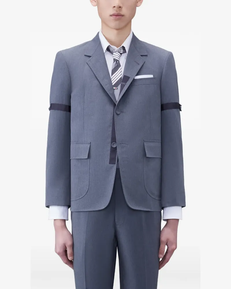 Thom Browne Einreihiges Sakko - Grau Grau