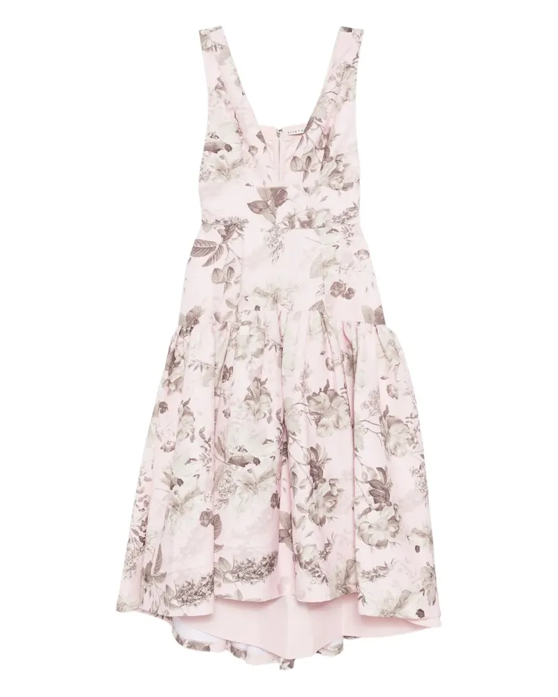 Alice + Olivia Lila Midikleid - Rosa Rosa