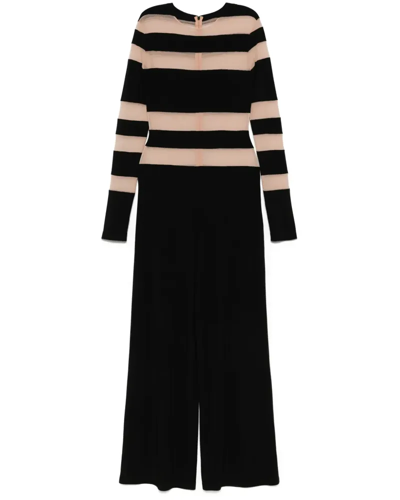 Norma Kamali Spliced Jumpsuit - Schwarz Schwarz