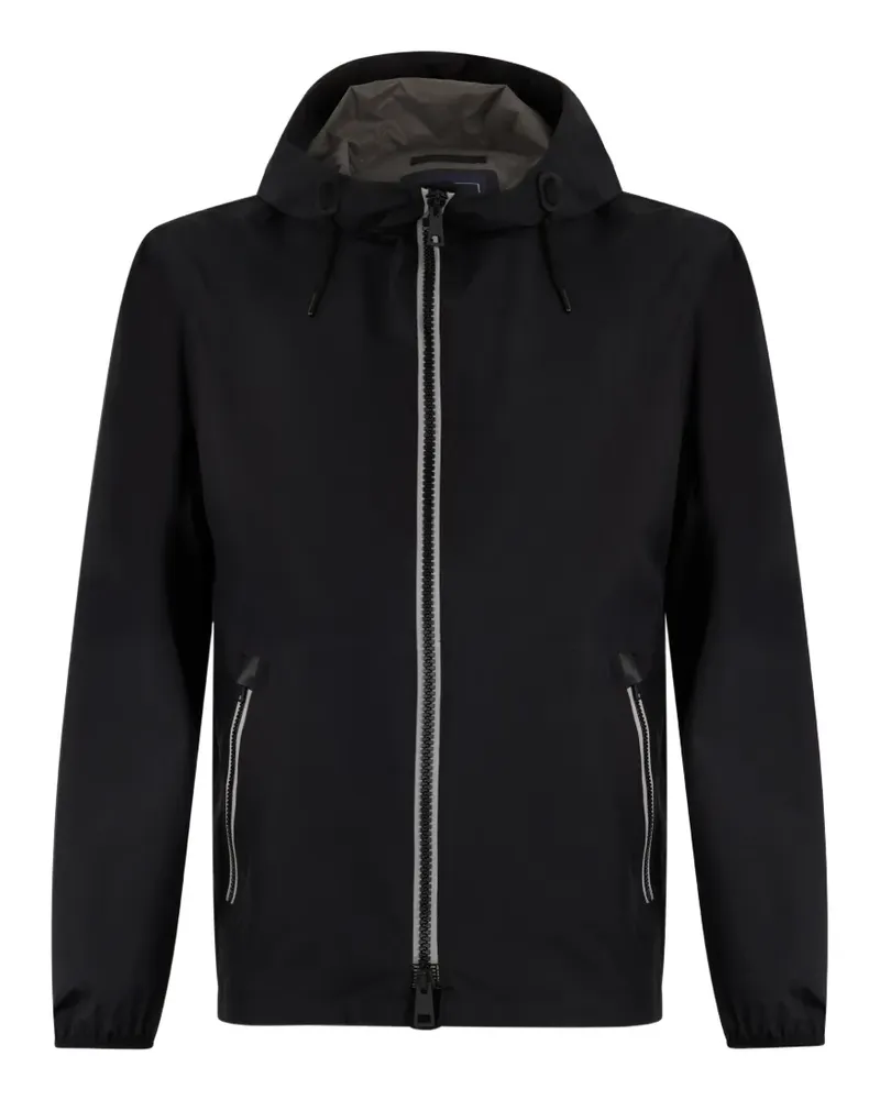 Herno zip-up hooded jacket - Schwarz Schwarz