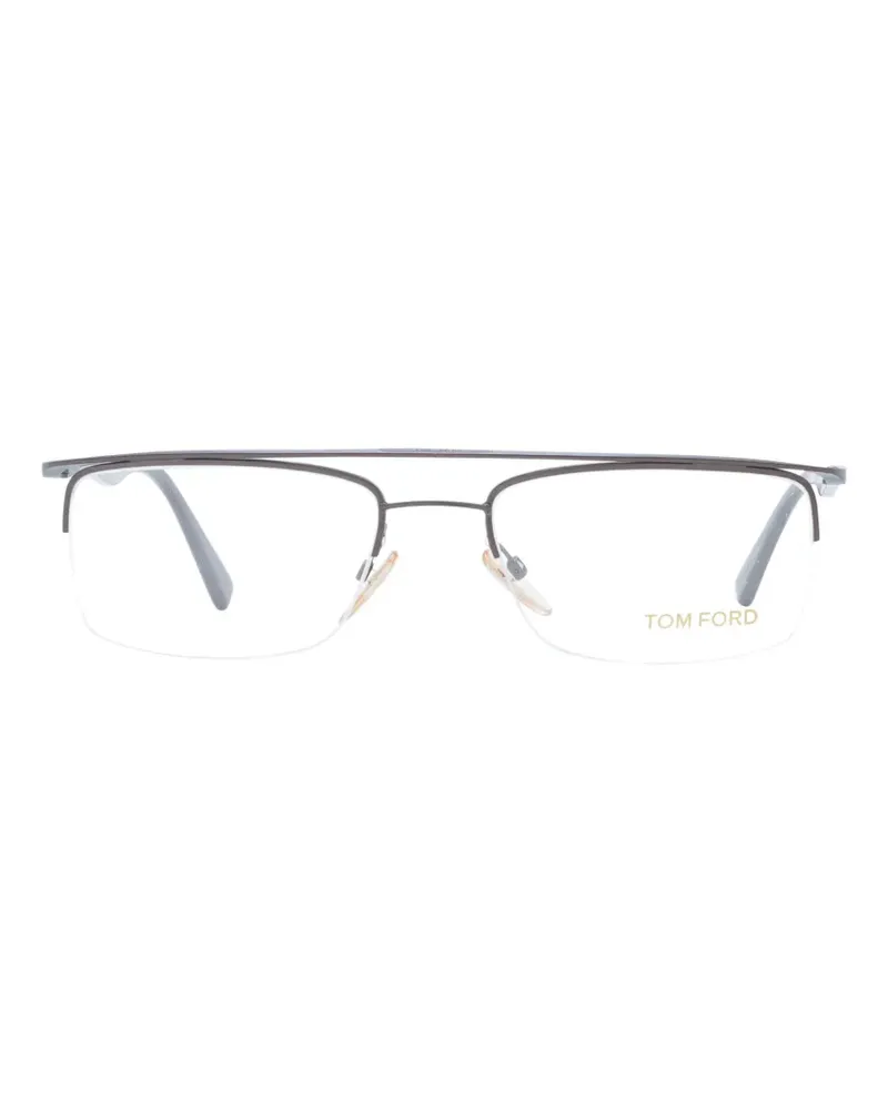 Tom Ford Brille mit eckigem Gestell - Grau Grau