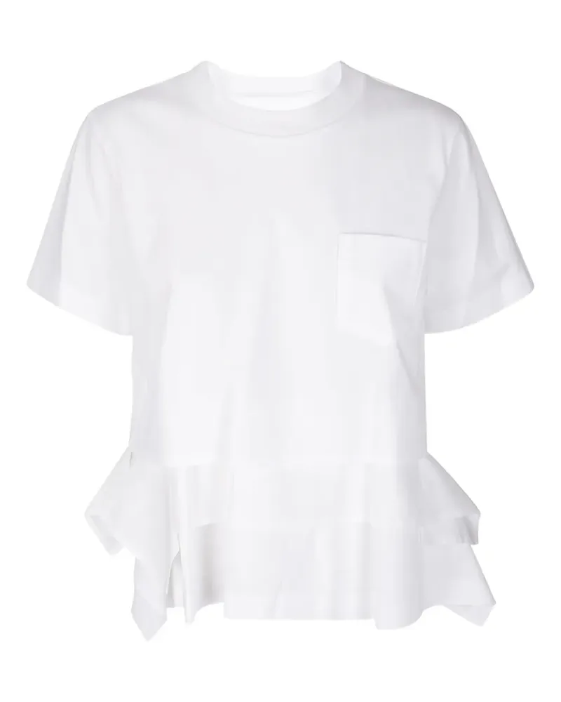Sacai short sleeve T-shirt - Weiß Weiß