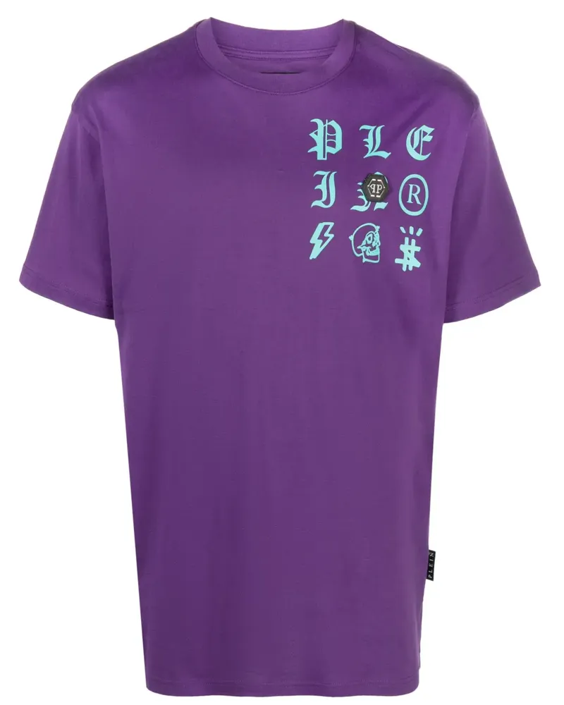 Philipp Plein Gothic Plein T-Shirt - Violett Violett