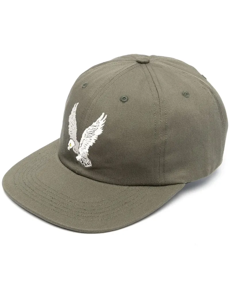 maharishi Baseballkappe mit Adlerstickerei - Grün Grün