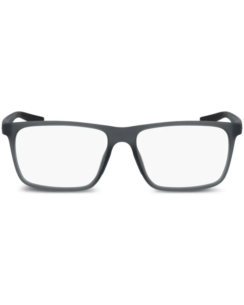 Nike Brille mit eckigem Gestell - Grau Grau